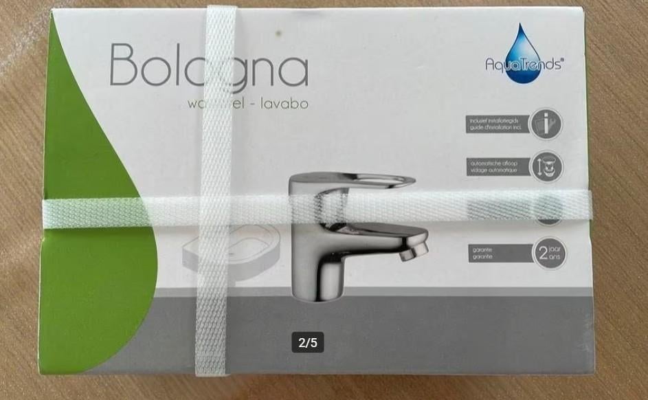 Mitigeur Bologna de Aquatrends pour lavabo, Bricolage & Construction, Sanitaire, Enlèvement ou Envoi, Neuf, Inox, Lavabo