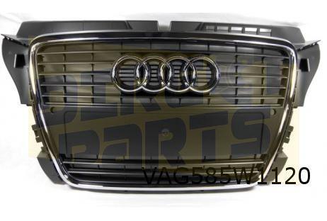 Audi A3 (8/08-8/12) grille bij chrome rand) (bij PDC) (1QP s, Neuf, -, Audi, -