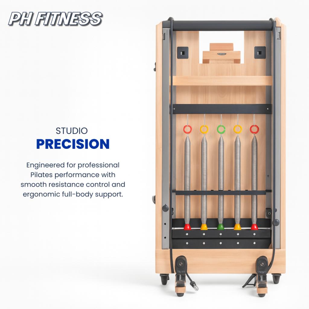 Réformateur de Pilates pliable — Qualité studio | Compact, Sports & Fitness, Yoga & Pilates, Enlèvement, Neuf