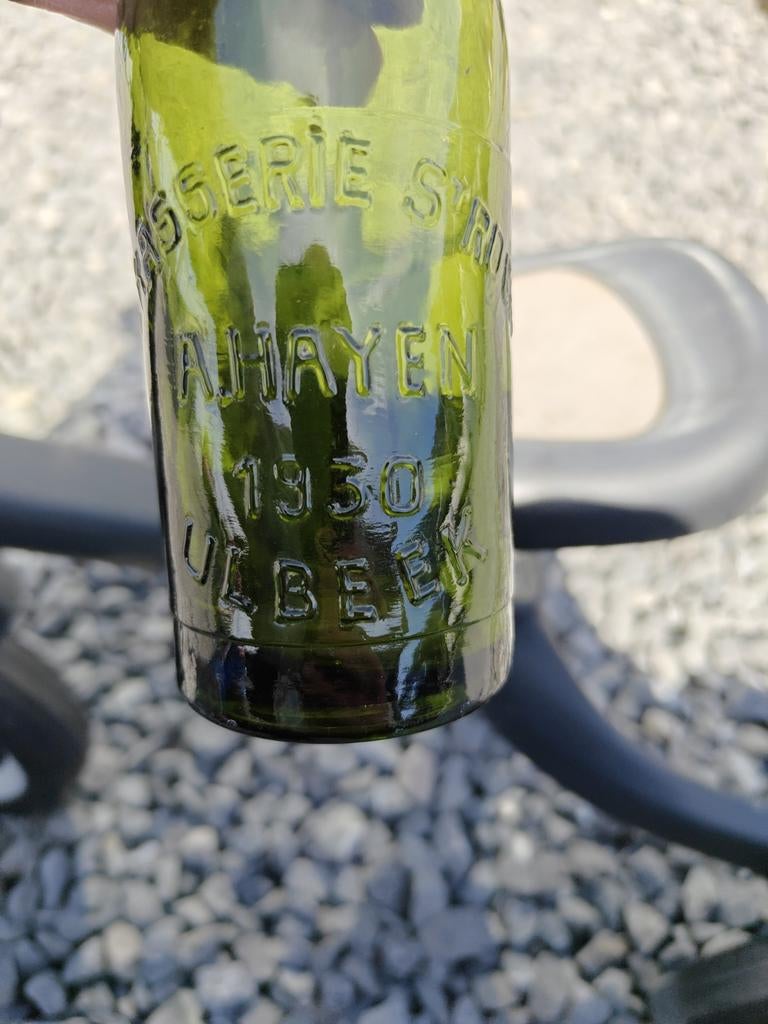 Oude fles A.Hayen, Ulbeek, Verzamelen, Glas en Drinkglazen, Ophalen of Verzenden