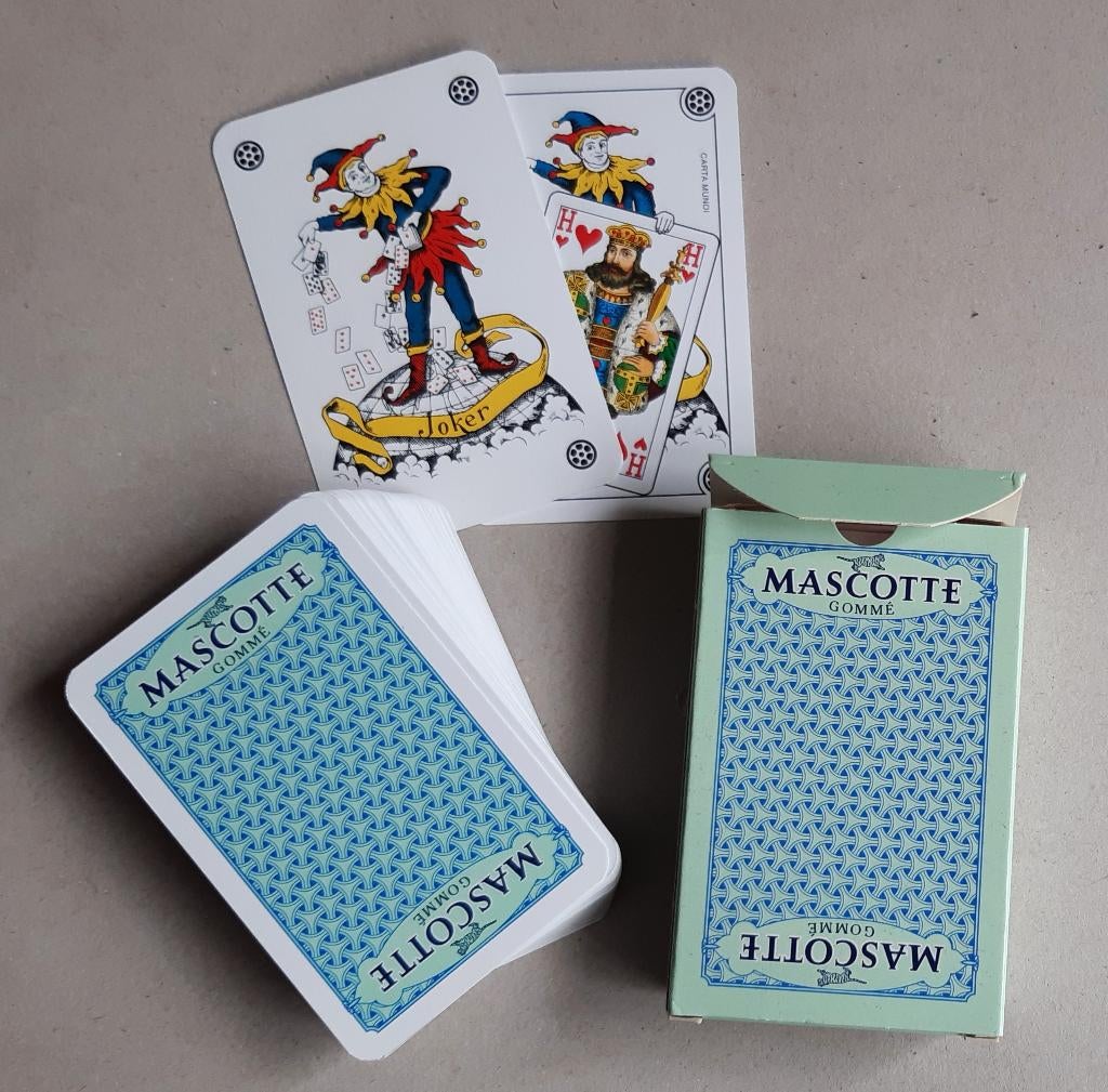 SPEELKAARTEN MASCOTTE SIGARETTEN PAPIER RECLAME TABAK TABA, Ophalen of Verzenden, Speelkaart(en)