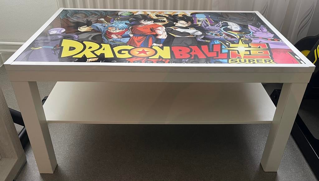 Table basse Dragon Ball Super personnalisée, Maison & Meubles, Enlèvement, Utilisé