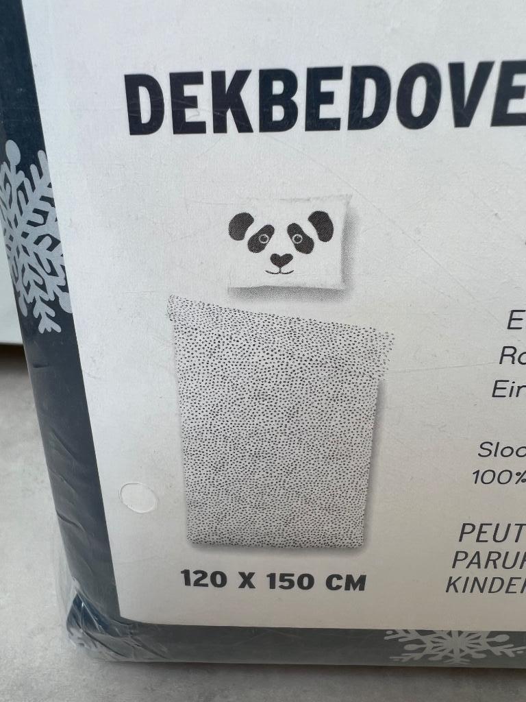 Housse de couette Panda 120x150 pour lit enfant : NEUF, Enlèvement ou Envoi, Neuf, Garçon ou Fille, Housse de couette