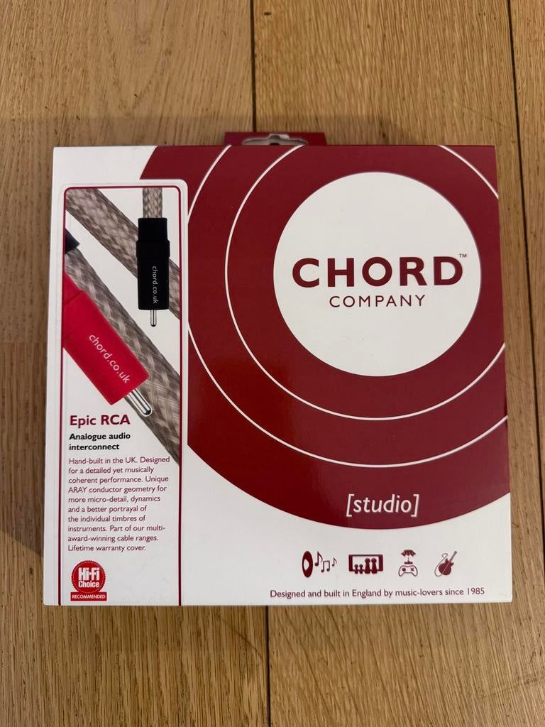 Chord Company EPIC RCA-kabels (1 meter), Ophalen, Zo goed als nieuw