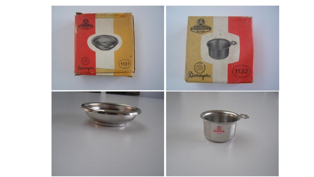 Plat à crème Demeyere vintage Silvinox 18/10 + pot à lait, Enlèvement ou Envoi, Maison et Meubles