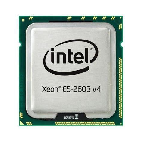 2 x Intel Xeon E5-2603v4 processors, 6-core, Gebruikt, Minder dan 2 Ghz, Intel Xeon