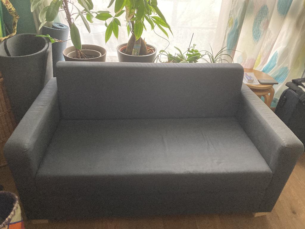 2 zit slaapbank, Huis en Inrichting, Slaapkamer | Slaapbanken, Ophalen, Tweepersoons, 190 cm of minder, Zo goed als nieuw