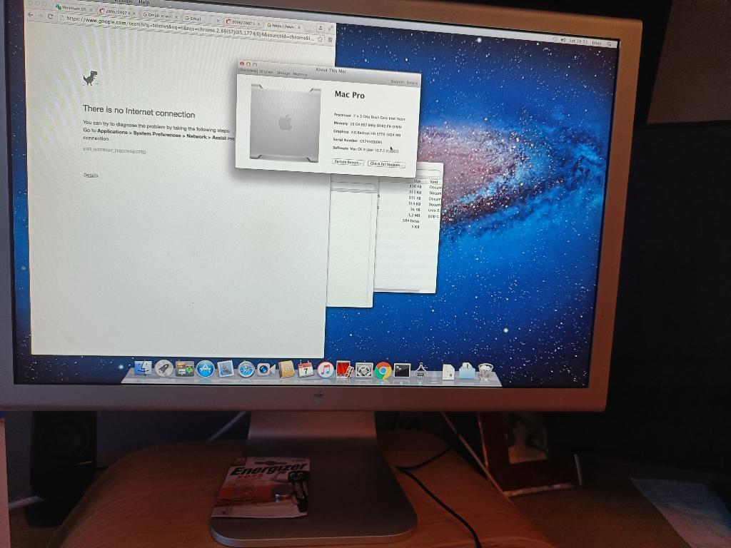 Mac Pro 1.1 + Cinema HD Display, Informatique & Logiciels, HDD et SSD, Enlèvement, 23 inch, 1 TB