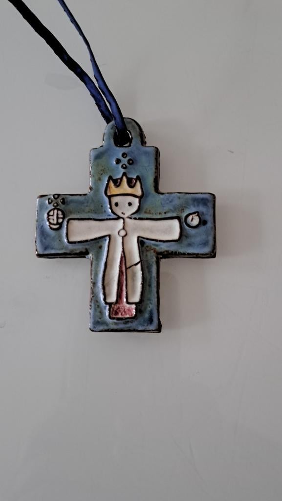 Keramisch kruis, Ophalen of Verzenden, Zo goed als nieuw