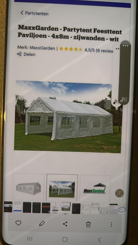 Tent TE HUUR, Ophalen of Verzenden, Zo goed als nieuw