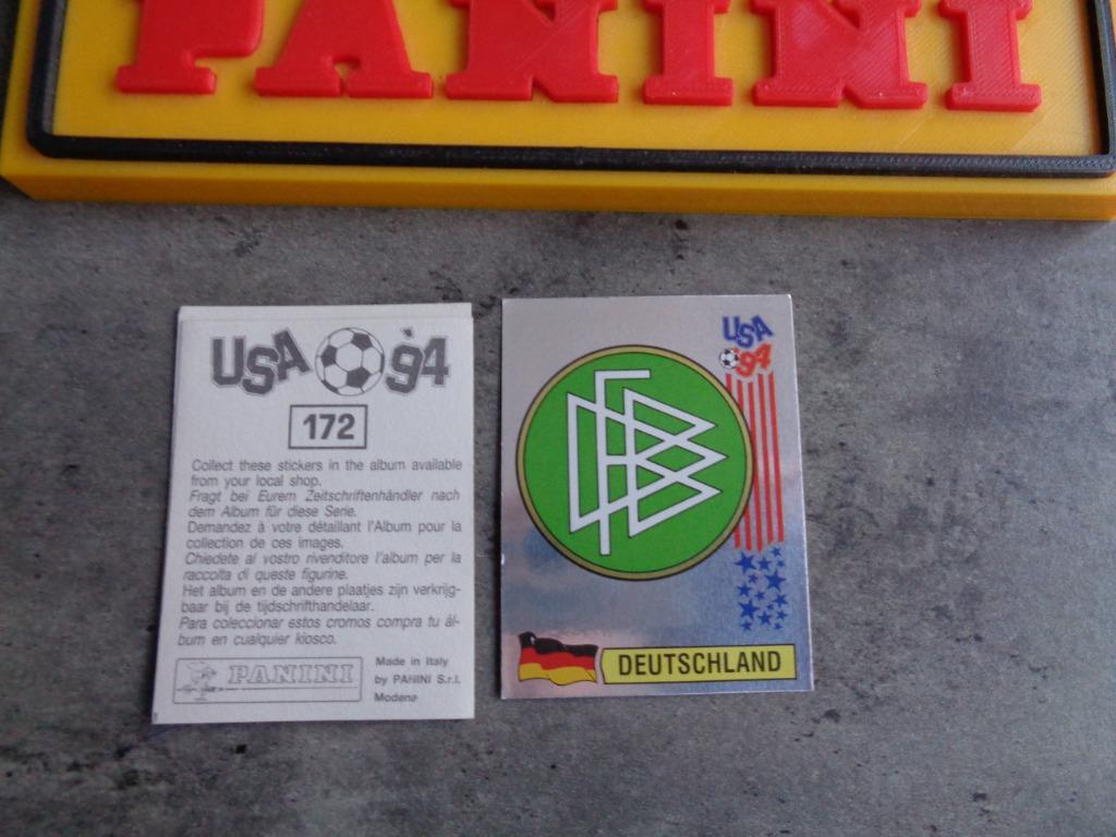 PANINI FOOTBALL AUTOCOLLANT COUPE DU MONDE 94 USA EMBLÈME DE, Enlèvement ou Envoi, Autocollant