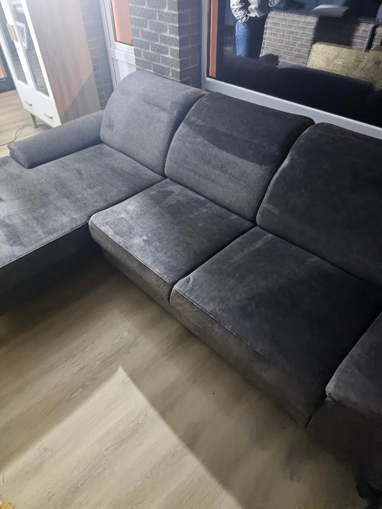 Salon, Huis en Inrichting, Zetels | Zetels, Zo goed als nieuw, Hoekbank, Overige maten, 250 tot 300 cm, 75 tot 100 cm, Stof, Ophalen