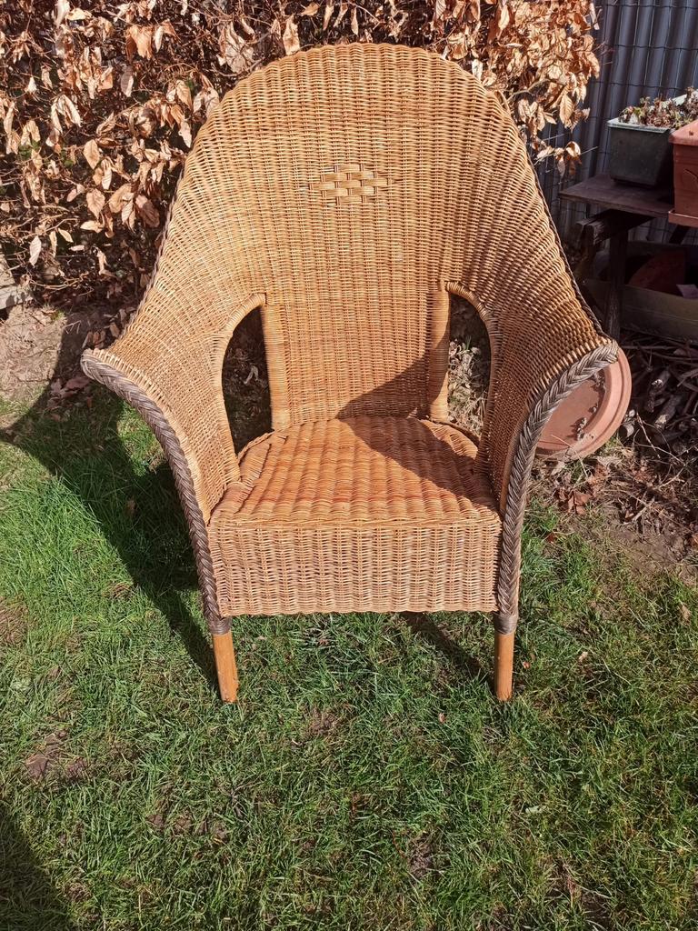 Fauteuil en rotin en excellent état, Jardin & Terrasse, Enlèvement, Utilisé, Rotin