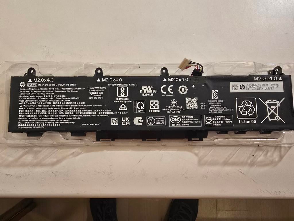 Batterie HP CC03XL d'origine, Informatique & Logiciels, Enlèvement ou Envoi, Reconditionné, HP