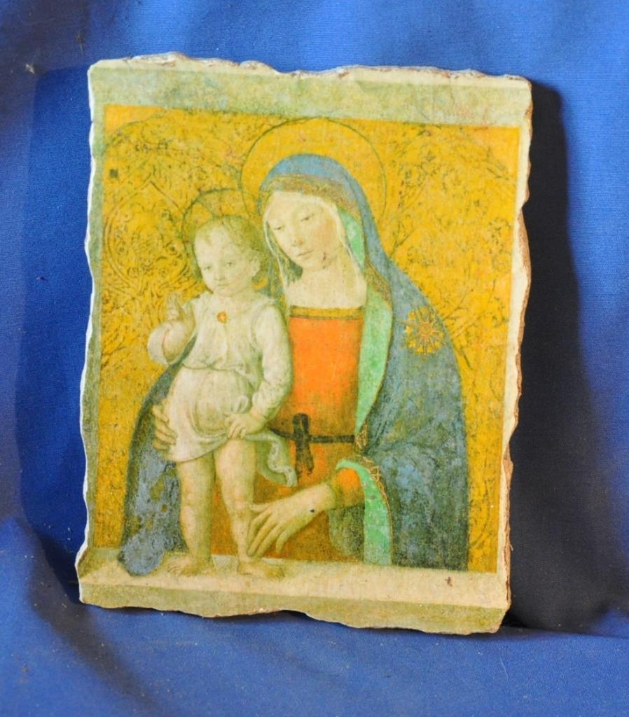 icone vierge a l'enfant sur pierre, Enlèvement ou Envoi