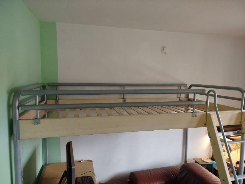 Lit mezzanine - extrêmement stable - 200x90, Maison & Meubles, Chambre à coucher | Lits superposés & Lits mezzanines, Utilisé