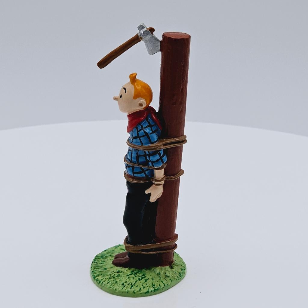 Tintin poteau hache - 200 € HERGÉ : Moulinsart Plomb, Collections, Enlèvement, Comme neuf