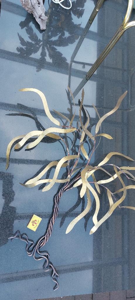 Daniel D'Haeseleer groot wandsculptuur brutalisme messing, Antiek en Kunst, Ophalen of Verzenden