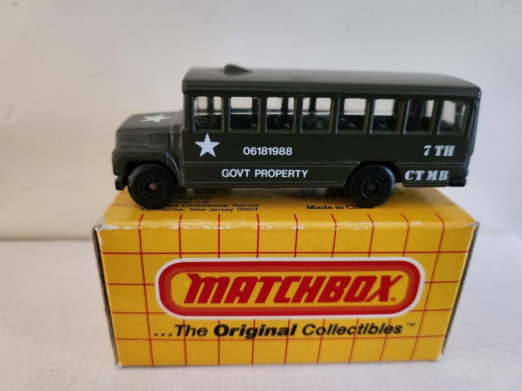 Matchbox School Bus (1987), Enlèvement ou Envoi
