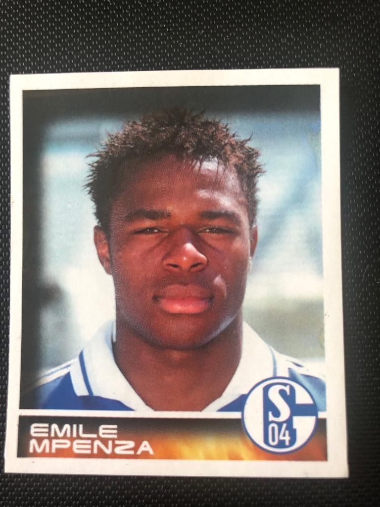 Émile Mpenza (Schalke) Bundesliga Fussball 2001 Panini nº216, Envoi, Neuf, Sport