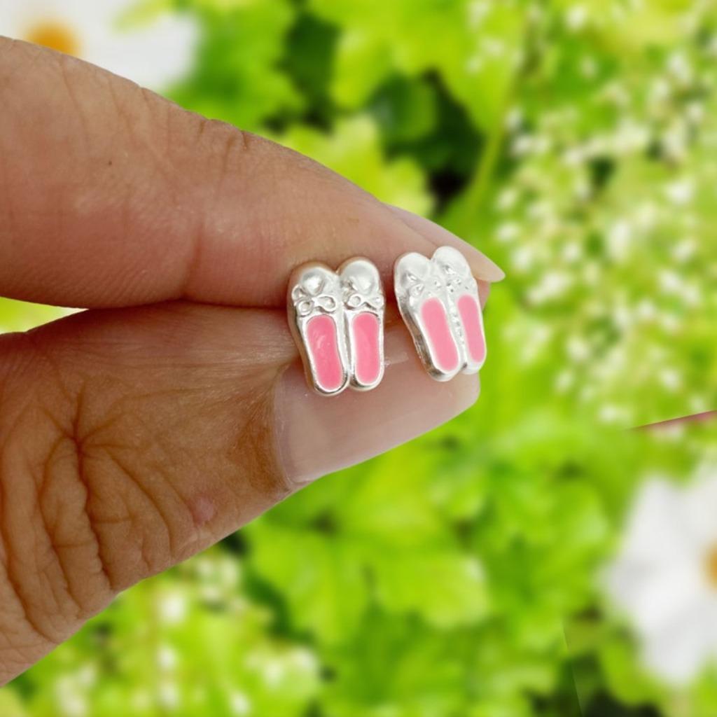 Boucles d'oreilles en argent pour ballerines et ballerines p, Enlèvement ou Envoi, Neuf