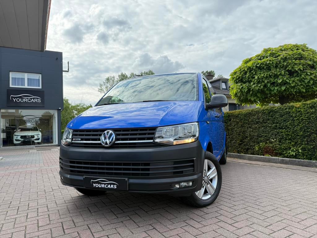 VW T6 Caravelle 2.0 TDi 4 Motion Highline DSG 9 ZIT, Auto's, Automaat, Monovolume, 4 cilinders, Blauw