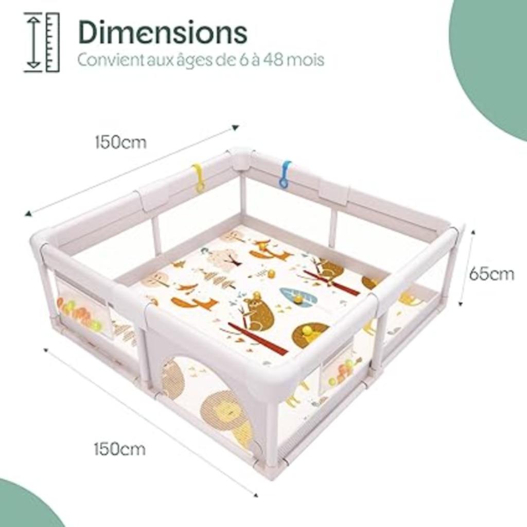 Modulaire babybox 150 x 150 cm babypark GRATIS LEVERING, Kinderen en Baby's, -, Verzenden, -, Nieuw