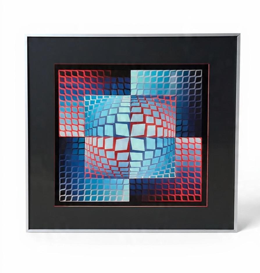 kader victor vasarely quasar zett 1972, Ophalen