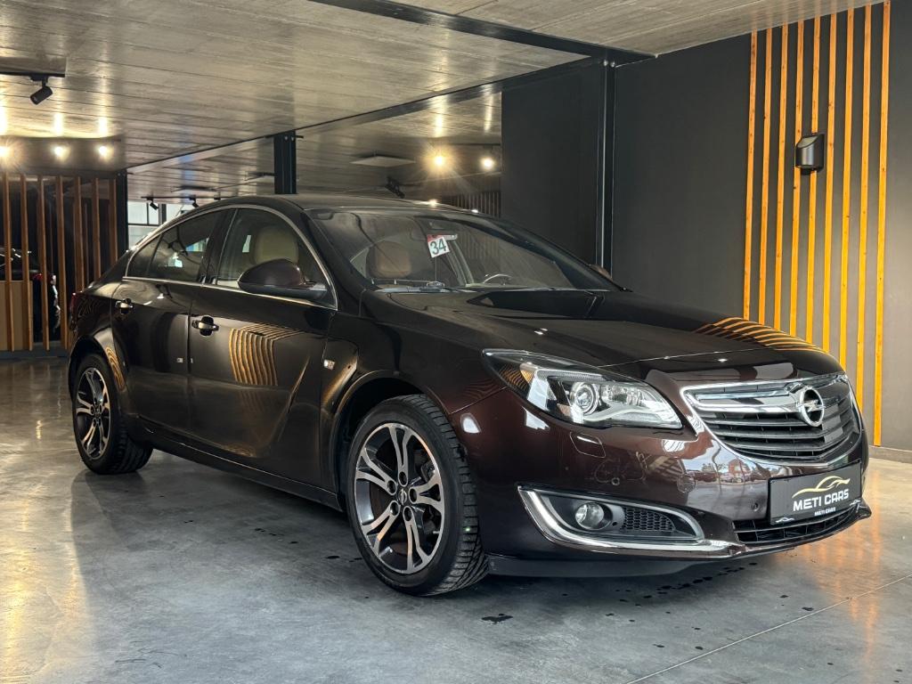 Opel Insignia 1.6 Turbo ECOTEC Limousine CarPlay Leder, Auto's, Opel, Automaat, 170 g/km, Bruin, Leder