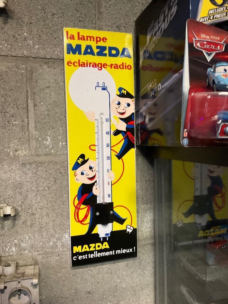 Mazda la lampe thermometer, Enlèvement, Comme neuf, Panneau publicitaire