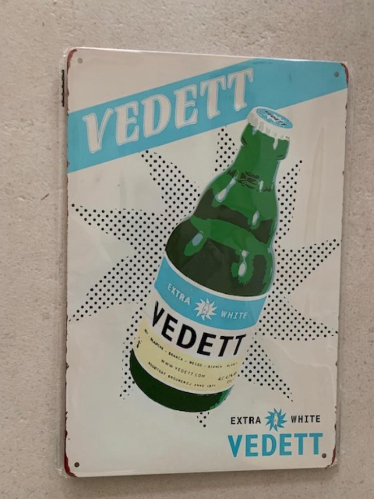 Vedett reclame, Verzamelen, Ophalen of Verzenden, Nieuw, Reclamebord