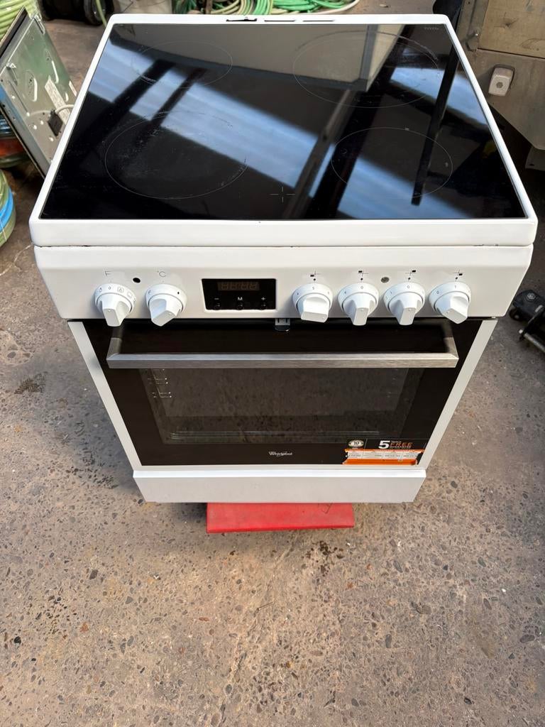 Poêle Whirlpool — plaque vitrocéramique + four/grill, Electroménager, Cuisinières, Enlèvement, Comme neuf, Gril, Électrique