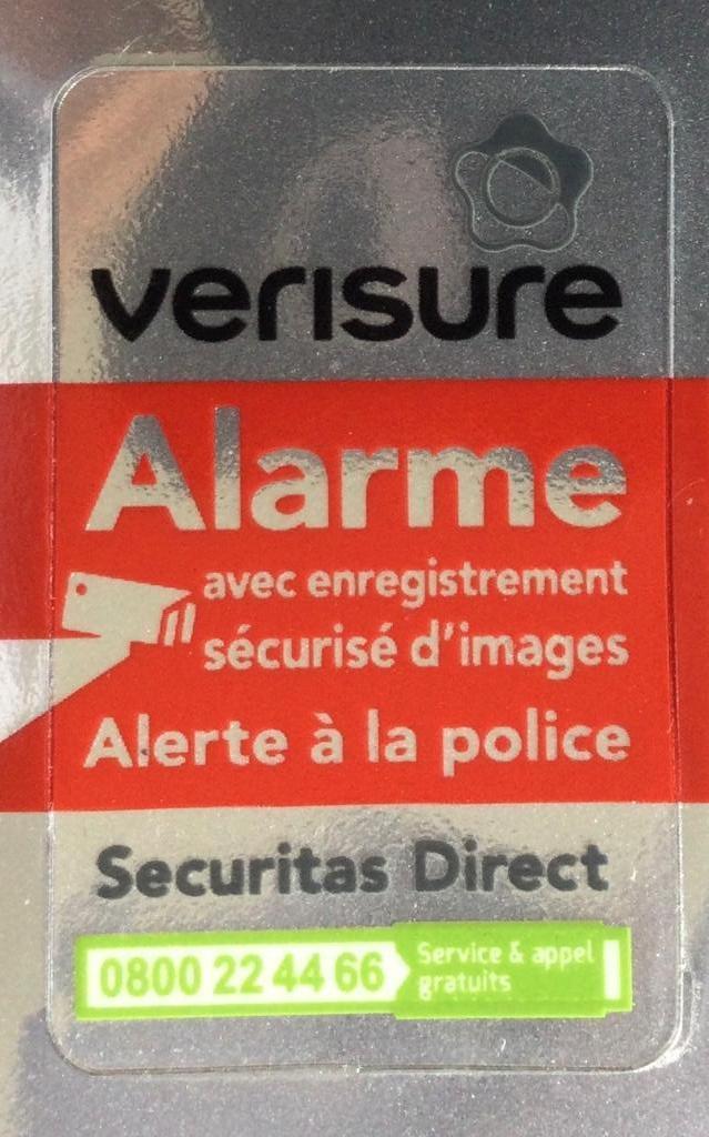 Verisure Securitas Direct alarme autocollant, Enlèvement ou Envoi, Neuf, Autres types