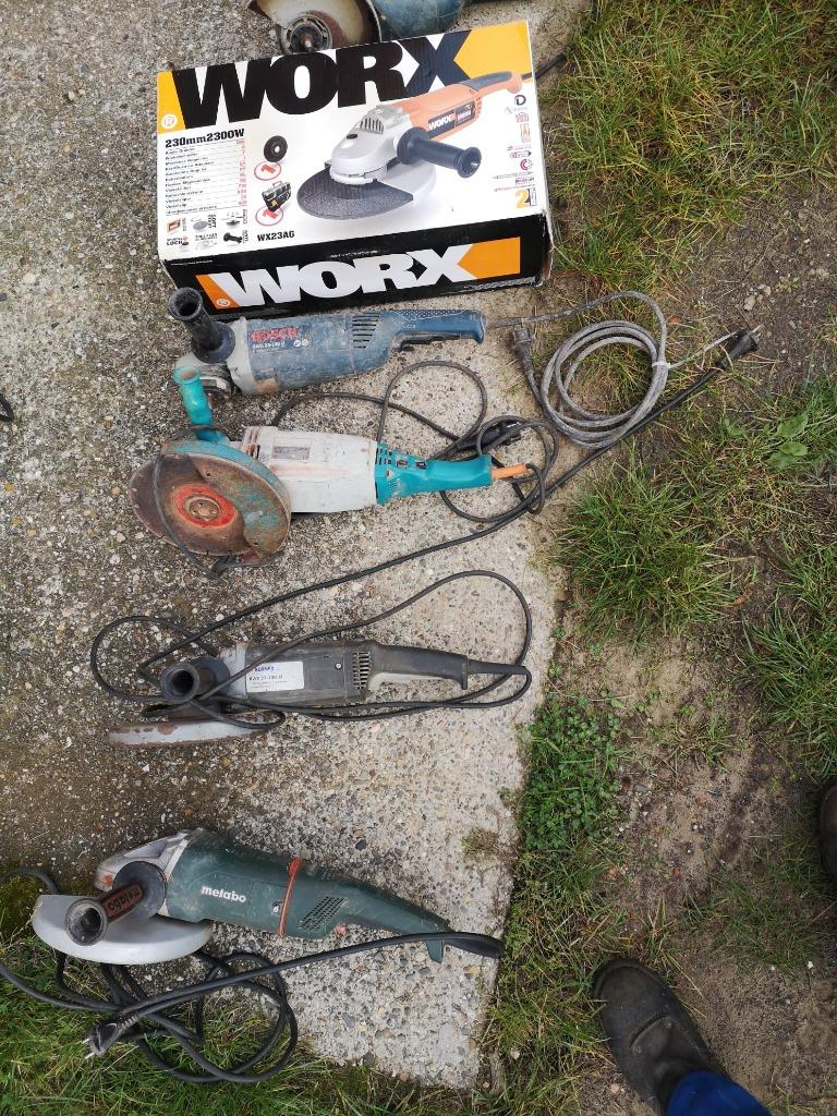 grote slijpschijf 230mm, slijpmolen, doorslijper. bosch maki, Ophalen, Gebruikt