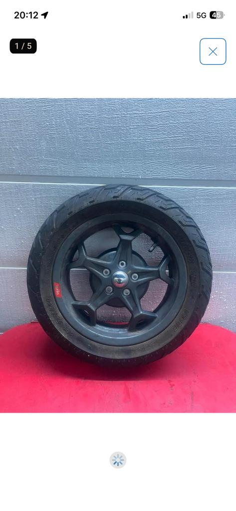 Jante arrière Aprilia SXR 50 avec pneu, Vélos & Vélomoteurs, Pièces de cyclomoteur | Général, Comme neuf, Autres types, Envoi