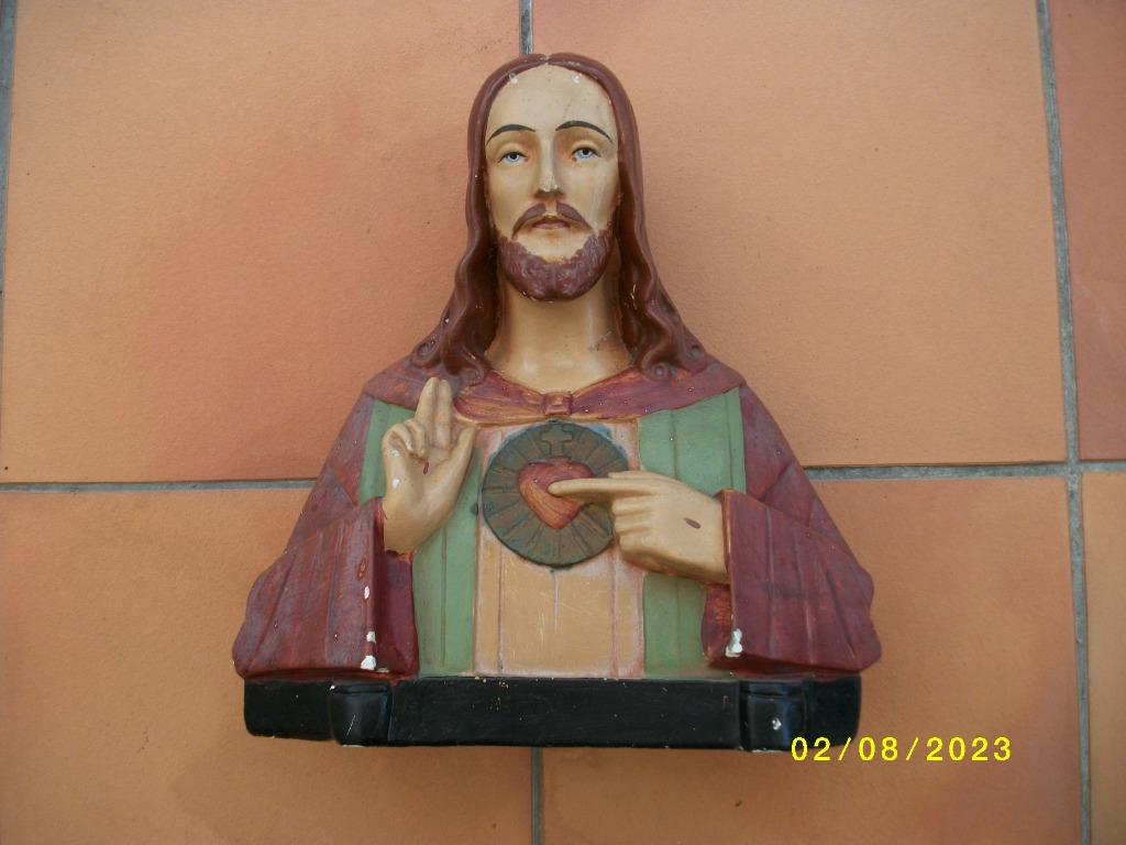 Christus beeld van plaaster, Antiek en Kunst, Ophalen