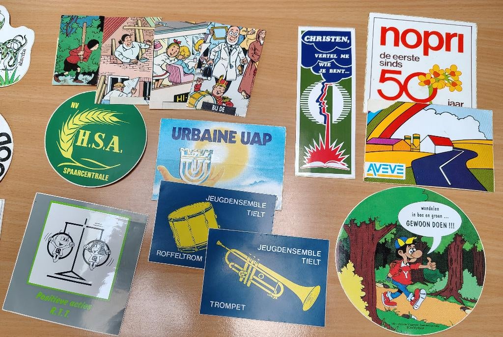 Verzameling oude stickers, Ophalen of Verzenden