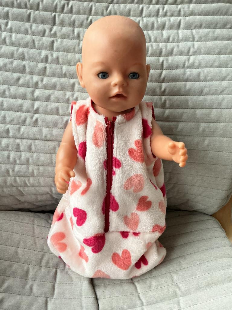 90. Babyborn: Nieuw slaapzakje in knuffelfleece, Kinderen en Baby's, Ophalen of Verzenden, Nieuw, Babypop