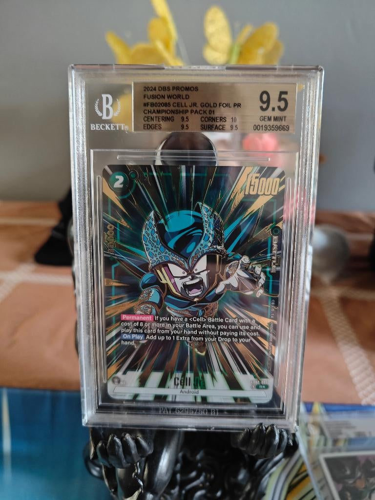 Cell Jr FB02-085 Championship Pack 01 Gold Foil BGS 9.5, Collections, Enlèvement ou Envoi