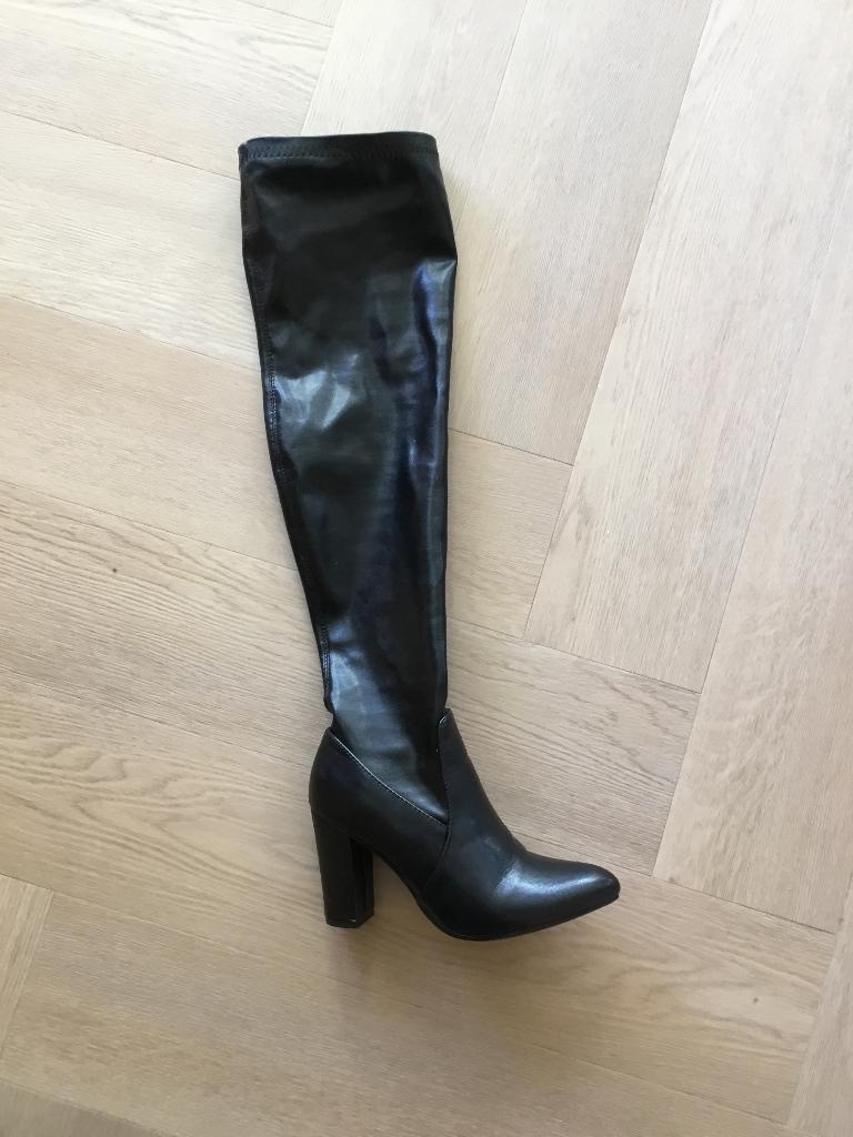 Laars, Ophalen, Hoge laarzen, Zwart, Zo goed als nieuw