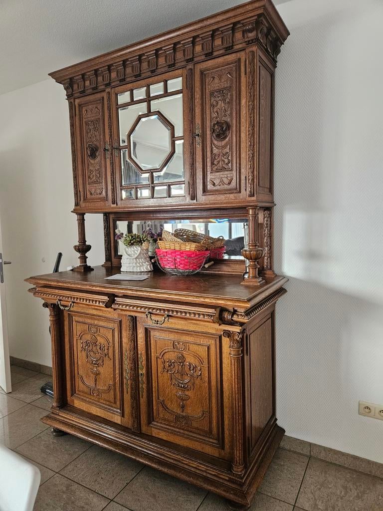 Antieke Mechelse opzetkast., Antiek en Kunst, Antiek | Meubels | Kasten, Ophalen