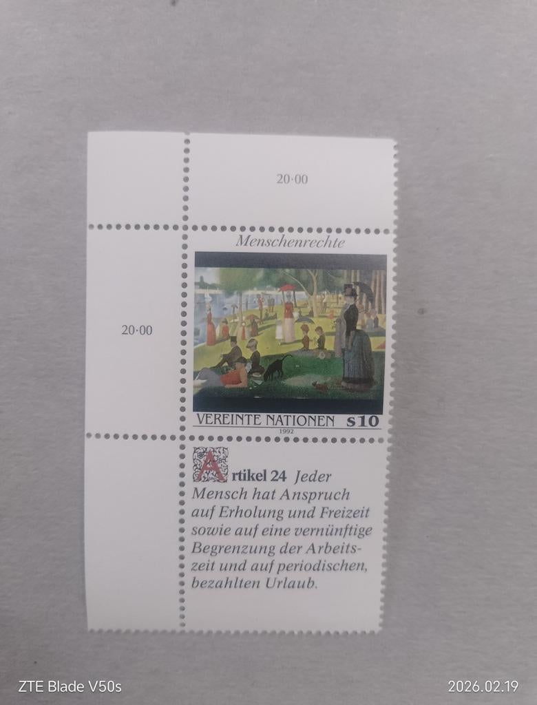 Postzegels Menschen Recht, Postzegels en Munten, Postzegels | Thematische zegels, Ophalen of Verzenden