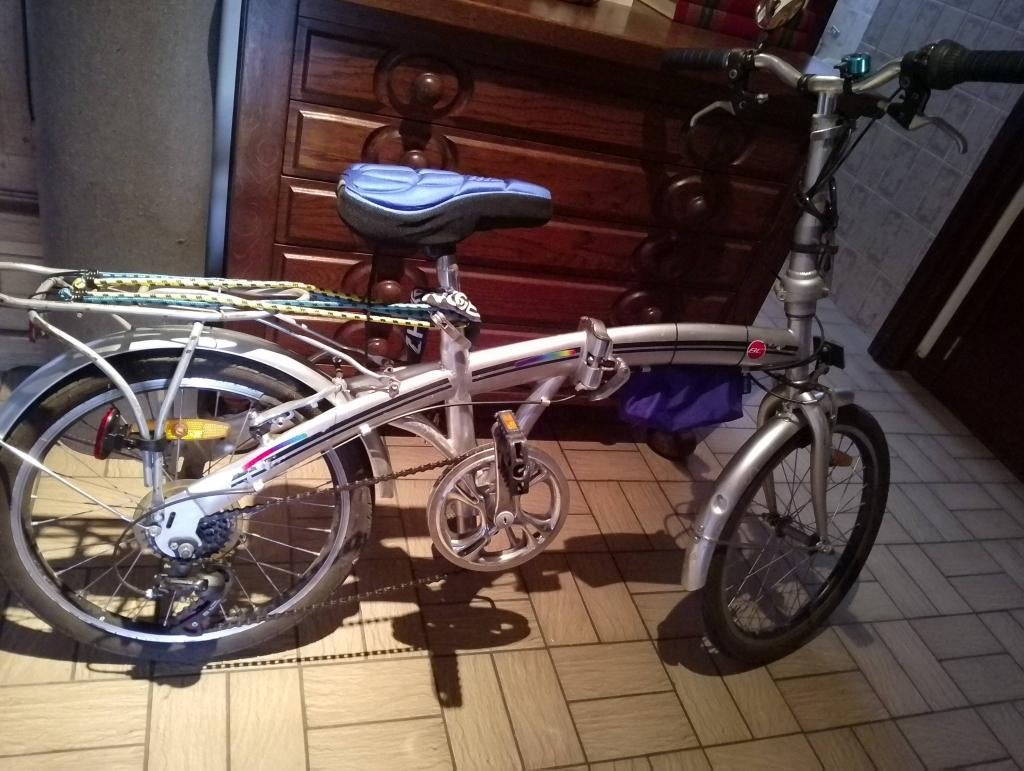 Mini plooifiets, Fietsen en Brommers, Gebruikt, Minder dan 14 inch, Versnellingen, Totaal opvouwbaar