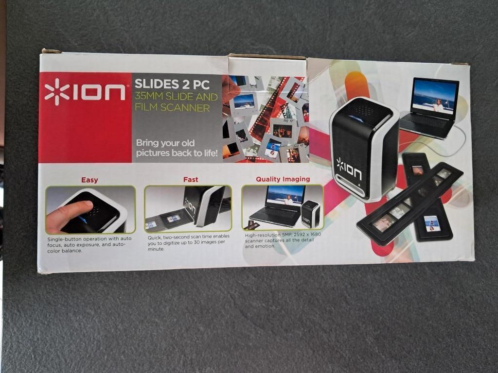 Dia en negatiefscanner Ion Slides2PC slechts 1 keer gebruikt, Ophalen, Gebruikt
