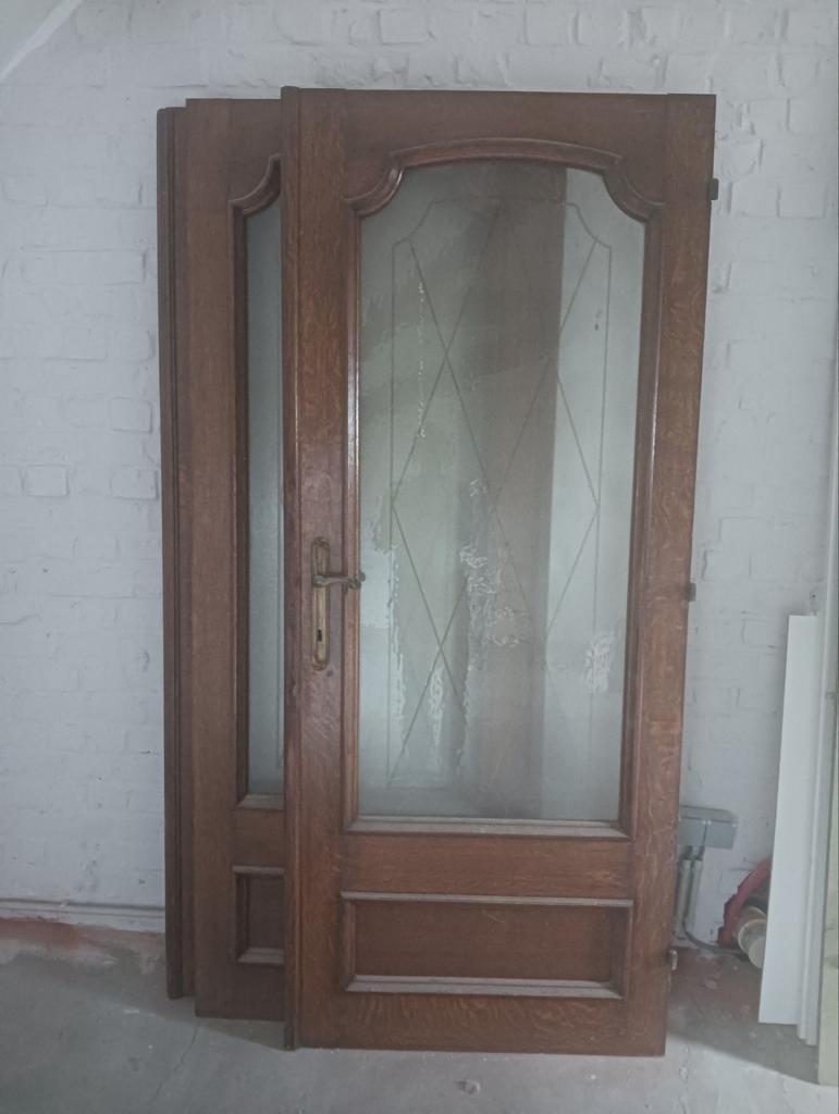 Oude houten binnendeuren, Ophalen, Gebruikt, Glas, Binnendeur