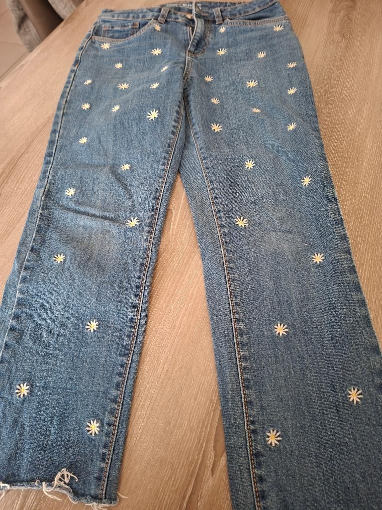 jeansbroek m 36, Broek, Meisje, Ophalen of Verzenden, Zo goed als nieuw
