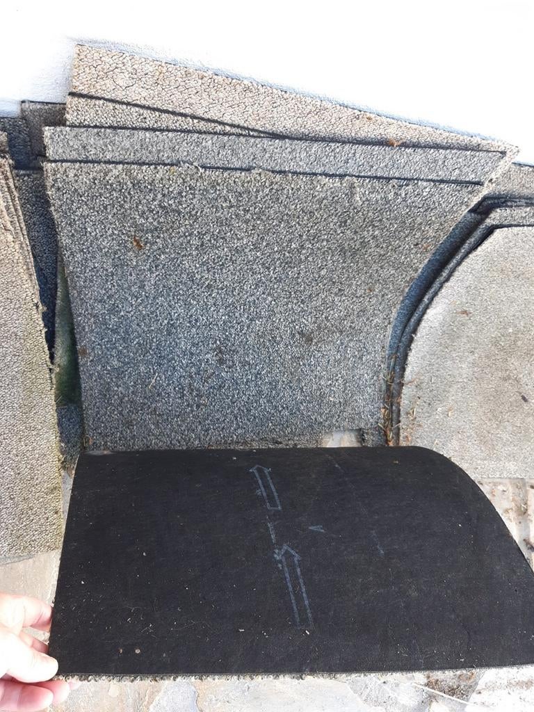 Lot tapijttegels 50x50 cm, Maison & Meubles, Ameublement | Revêtements de sol, Utilisé, Dalles de Moquette, Gris, moins de 10 m²