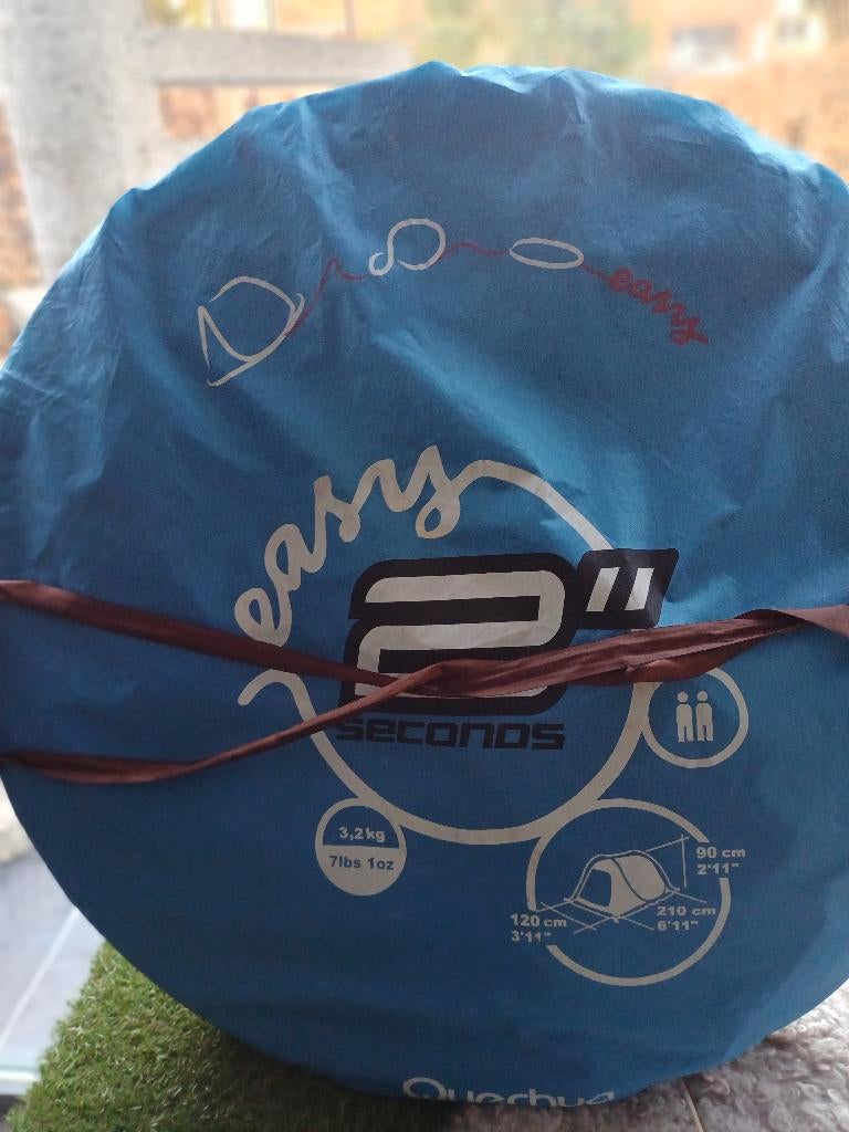 Koepeltent/werptent 2m x 2m, Caravans en Kamperen, Ophalen, Gebruikt, Tot en met 2