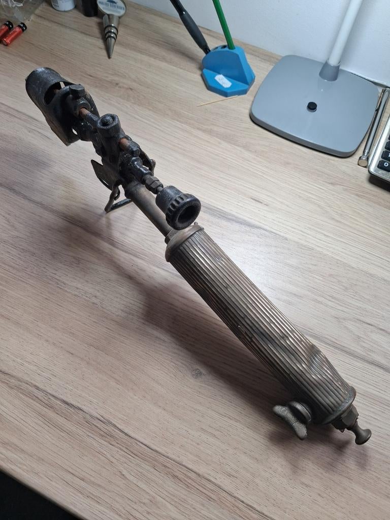 Gas brander in koper, oud., Antiquités & Art, Enlèvement