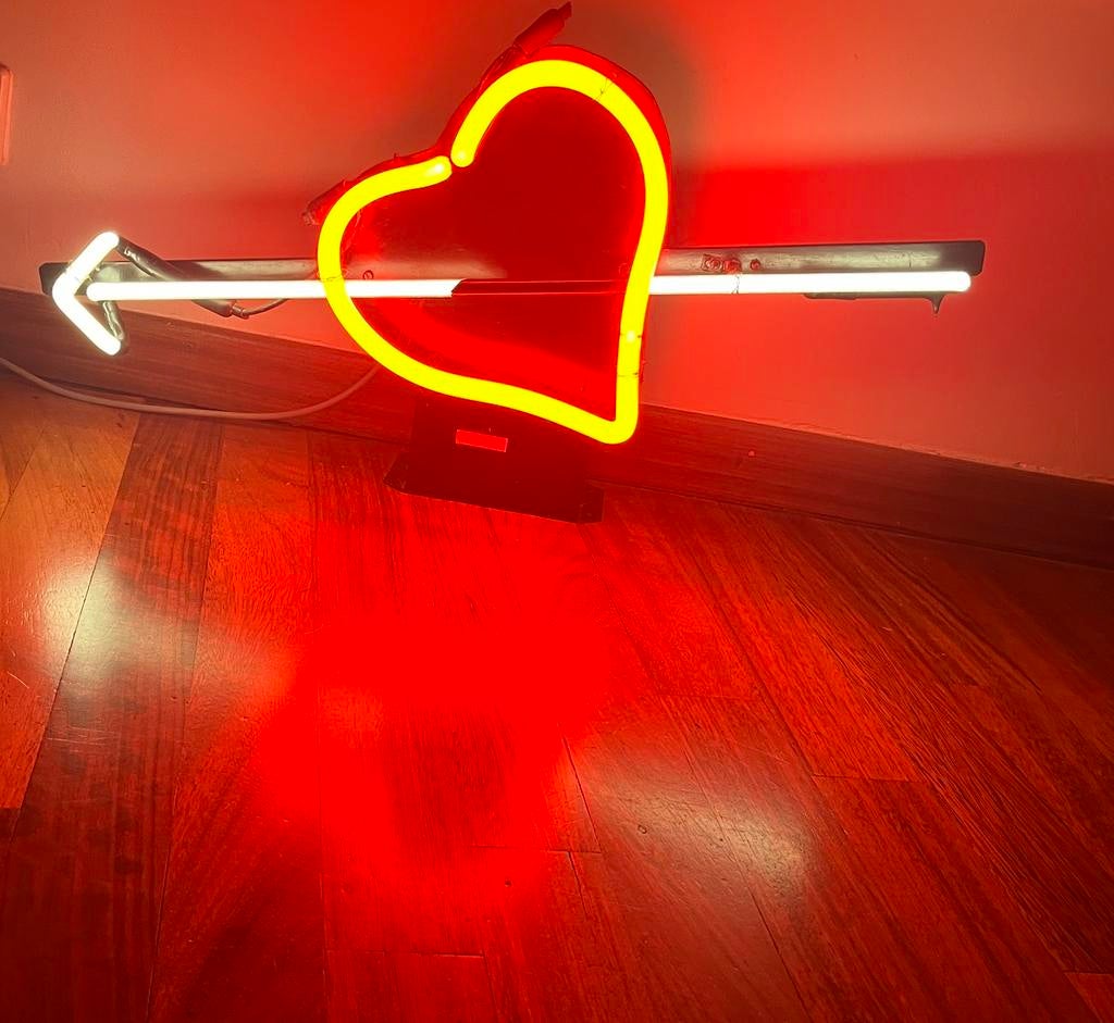 Coeur en néon, Enlèvement, Utilisé, Table lumineuse ou lampe (néon)
